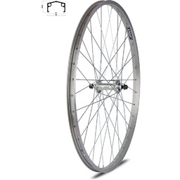 Koło przednie 28" obręcz aluminiowa, piasta stalowa.