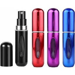 MINI ROZPYLACZE PERFUM ATOMIZERY PODRÓŻNE 5ML 4 SZTUKI