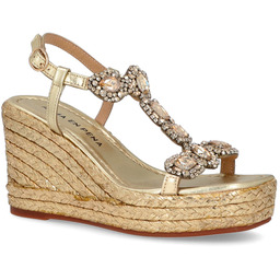 Hiszpańskie sandały na koturnie - ALMA EN PENA