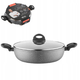 Garnek Aluminiowy Lava Niski Szary 28cm 3,8l Florina