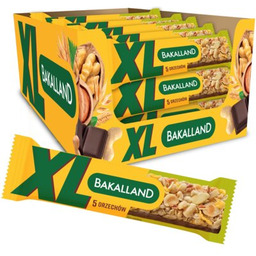 BAKALLAND Baton zbożowy XL Orzechowy (25 x 55