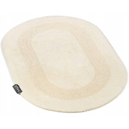 Dywanik łazienkowy bawełniany owalny 60x100 natural ecru
