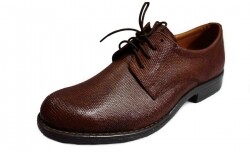 Skorzane BUTY MESKIE szerokie TĘGOSĆ H brąz 39