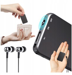 Mini Dyktafon Cyfrowy 64GB Usb-c Redukcja Szumów Kompaktowy