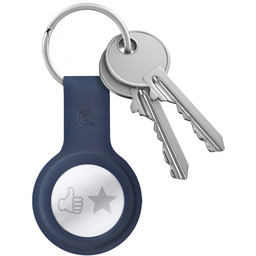 Etui Apple AirTag silikonowe Crong granatowe
