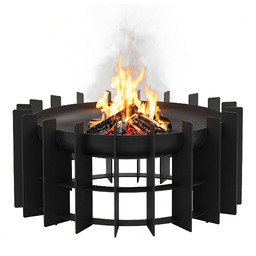 Palenisko Ogrodowe Grill 70cm Kratki Ognisko Okrągłe Przenośne