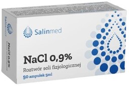 Salinmed Roztwór soli fizjologicznej NaCl 0,9%, 50 ampułek