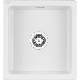 Zlewozmywak ceramiczny 1-komorowy Deante Sabor ZCB_6103 biały