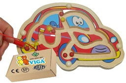 Tablica Manipulacyjna LABIRYNT MAGNETYCZNY AUTKO samochód zabawki montessori