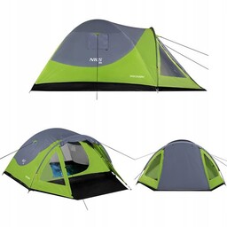 Namiot Kempingowy Duży 4-OS. Wodoodporny Nils Camp