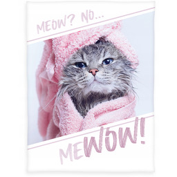 Duży Koc 150x200 Kot Kotek Miękki Ciepły Pluszowy