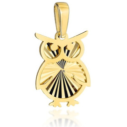 Zawieszka Złota Diamentowany Sowa pr 585
