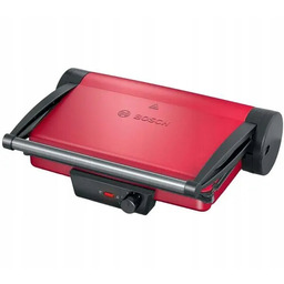 Grill elektryczny beztłuszczowy Bosch TCG4104 Kontaktowy 2000W Czerwony