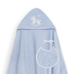 Interbaby Okrycie kąpielowe 100x100 Caballito różowy ręcznik