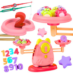 Waga Szalkowa Kot Wędkowanie Na Magnes Klocki Matematyka