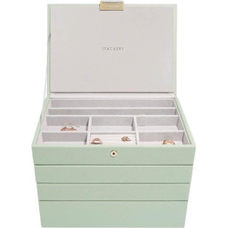 Stackers Pudełko na biżuterię 4-częściowe (jasnozielone) Classic