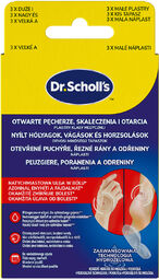 Dr. Scholl''s, plastry na otwarte pęcherze, skaleczenia
