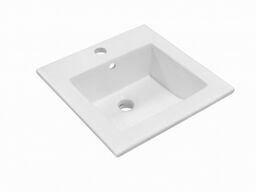 Umywalka ceramiczna 41,5x41,5x13,5 cm wpuszczana,kwadrat