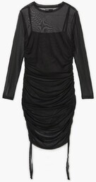 Cropp - Dopasowana sukienka mini - Czarny