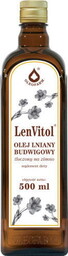 LENVITOL Olej lniany tłoczony na zimno 500 ml