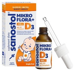 Sanostol Mikroflora D3 Krople, 8 ml