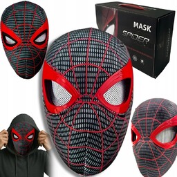 Maska na twarz Maska Ruchome Oczy Spiderman tkanina