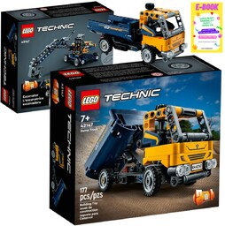 LEGO KLOCKI TECHNIC 2 w 1 WYWROTKA KOPARKA
