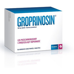 Groprinosin 500 mg Lek przeciwwirusowy i zwiększający odporność,