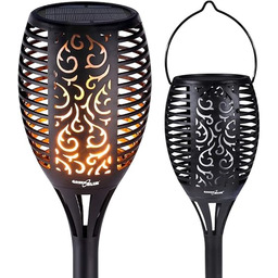 Green Blue GB156 solarna pochodnia ogrodowa LED, migoczące