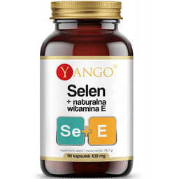 YANGO Selen+Naturalna Witamina E 90vegcaps