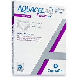 Opatrunek piankowy Aquacel Ag Foam 20x16,9 ADH 1x