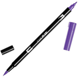 Flamaster dwustronny 636 Brush Pen imperial purple Tombow
