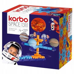 Korbo Ruchome Klocki Konstrukcyjne Space 131 el.