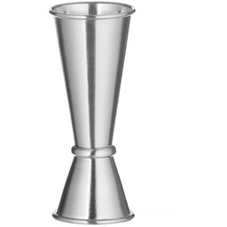 MIARKA BARMAŃSKA 25/50mm Z PIERŚCIENIEM SREBRNA JIGGER BARUP