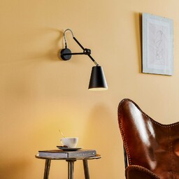 Kinkiet 1008 ALDEX, możliwość ściemniania, czarny, salon /