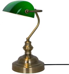 Bankierska lampa stołowa Edes T110810 Zumaline do gabinetu