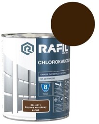 RAFIL Emalia Chlorokauczuk 0,75L brązowy orzechowy RAL 8011