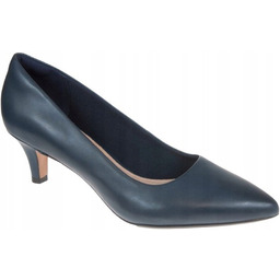 CLARKS CZÓŁENKA GRANATOWE SKÓRZANE OBCAS 41,5 JTA
