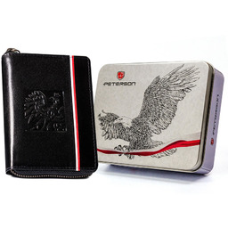 Portfel patriotyczny Peterson PTN 340P-02 czarny