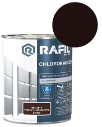 RAFIL Emalia Chlorokauczuk 0,75L brązowy czekoladowy RAL 8017