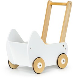 Drewniany Wózek Dla Lalek Pchacz Chodzik Ecotoys