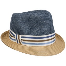 Kapelusz Słomkowy Talona Trilby by bedacht, niebieski, cm