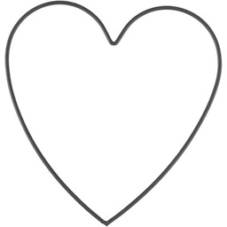 GLOREX 6 1294 405 - Metalowa ramka serce