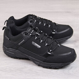 Buty sportowe męskie trekkingowe wodoodporne czarne DK 1096