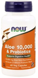 NOW FOODS Aloe 10 000 & Probiotics, 60