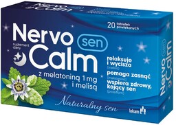 Nervocalm Sen z melatoniną 1 mg i melisą,