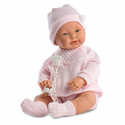 Lalka Llorens Bobas Sofia różowy sweterek 45 cm