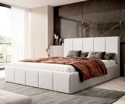 Łóżko tapicerowane z pojemnikiem SFG0114 P 140x200 Boucle