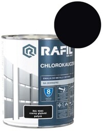 RAFIL Emalia Chlorokauczuk 0,75L czarny głęboki RAL 9005