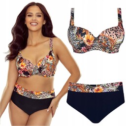 Strój kąpielowy dwuczęściowy wysoki stan GABBIANO Elena 028